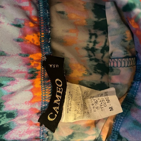 Cameo | Purple & Pink tie dye print two piece pant set | medium - Picture 10 of 10